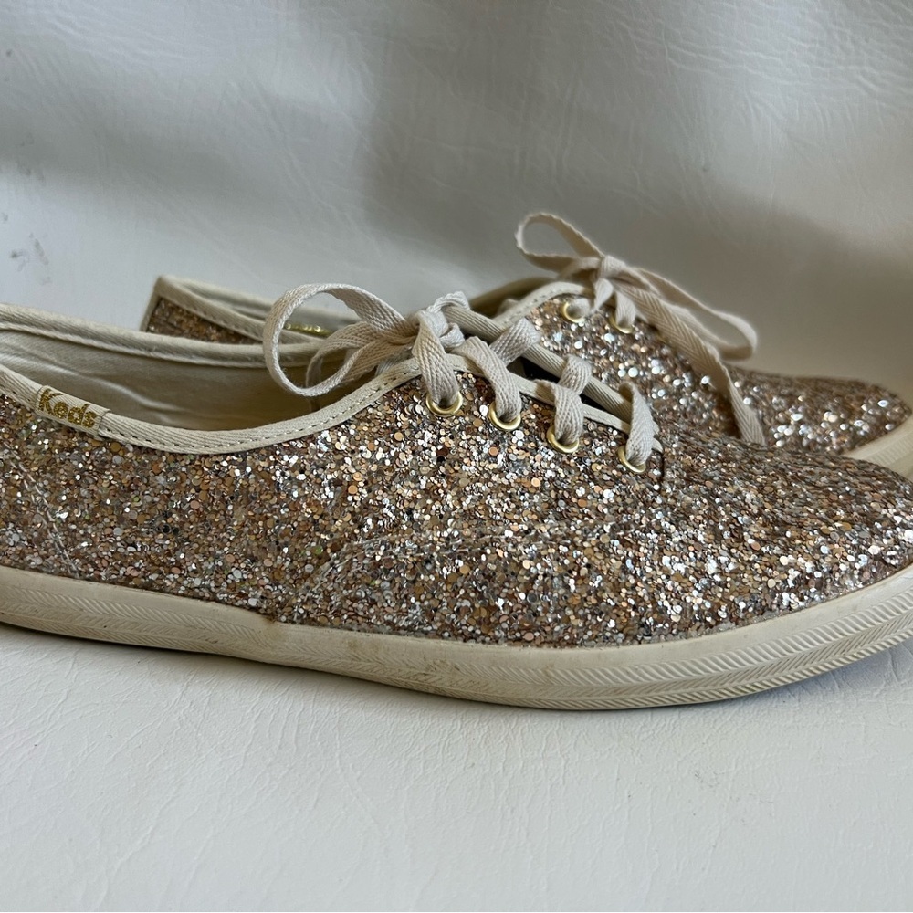 Keds Women's Glitter Sneakers - Gold